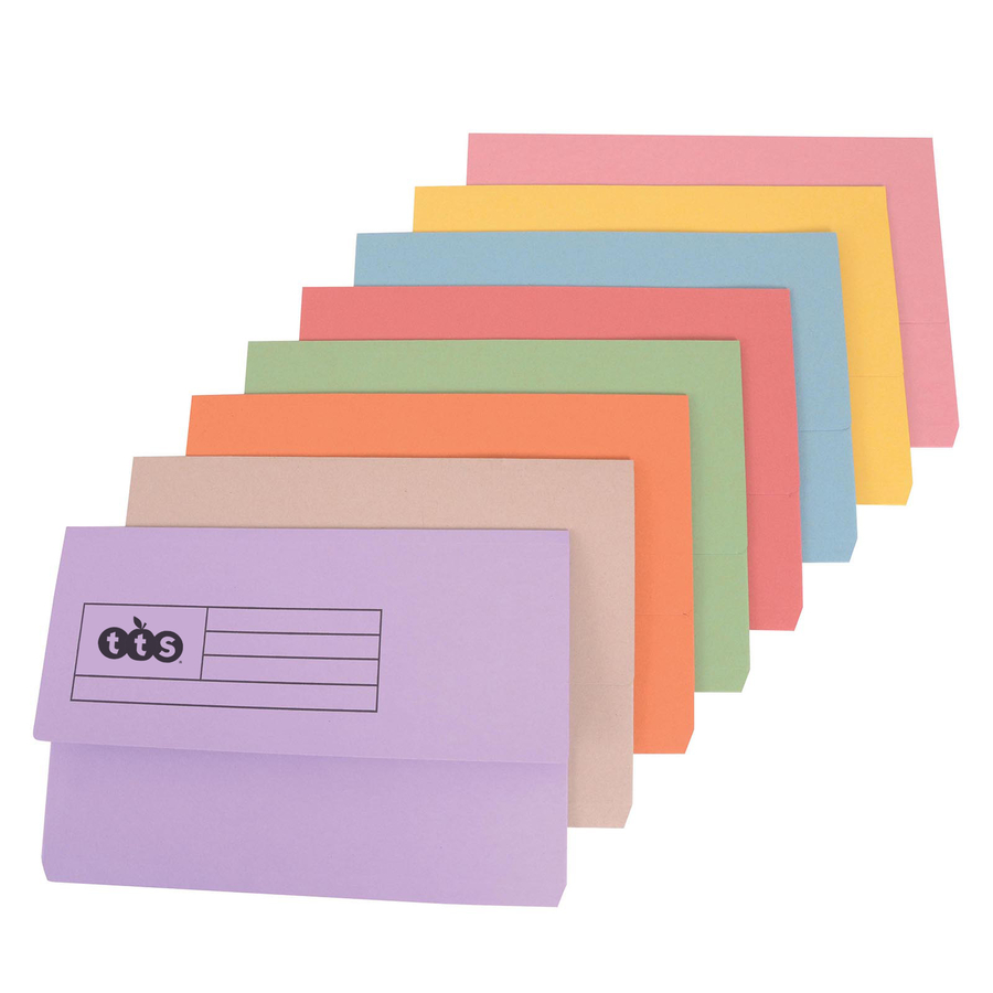 Consortium Foolscap Manilla Document Wallets Half Flap Box of 50  hi-res