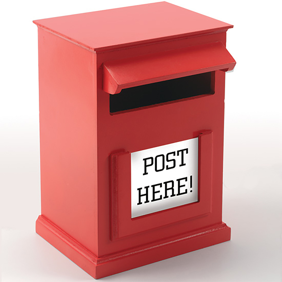 Buy Red Post Box H31 x W20cm | TTS