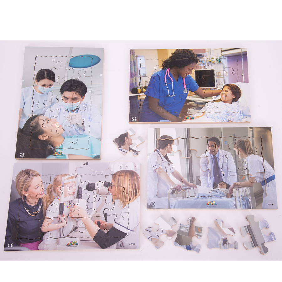 Healthcare Jigsaw Puzzles 4pk  hi-res