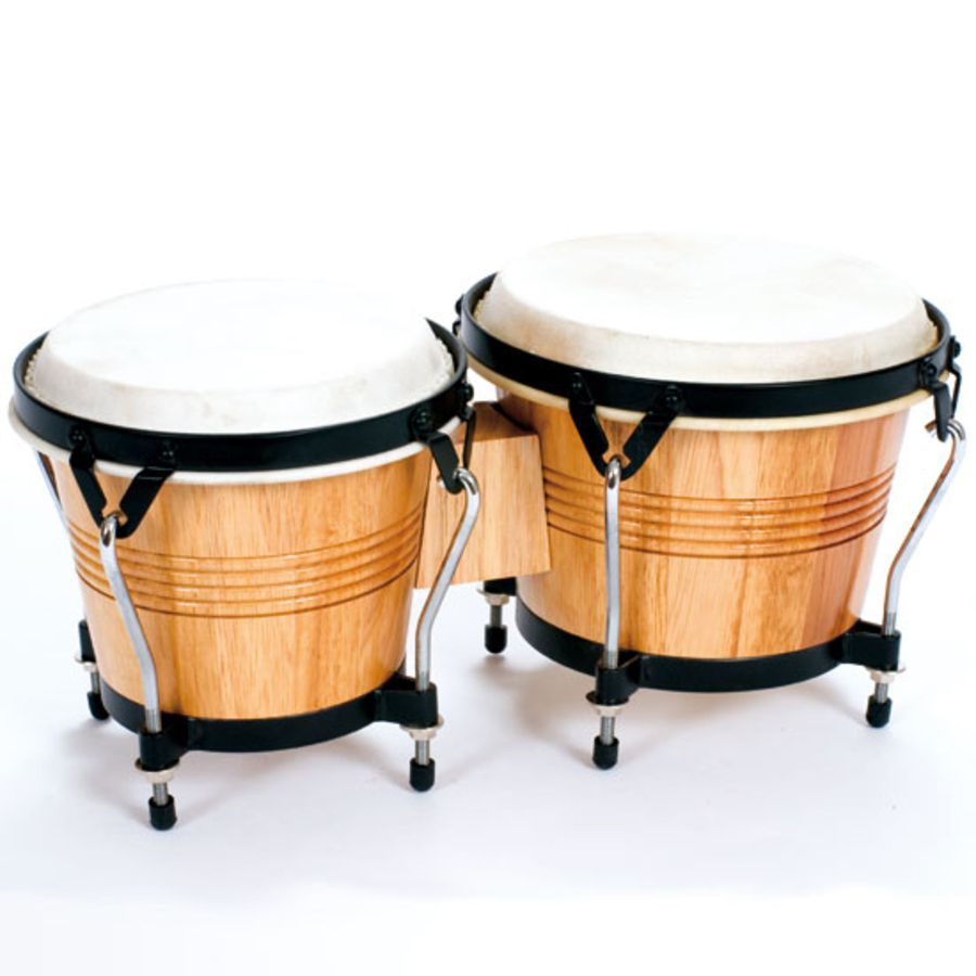 Wooden Shell Bongos With Raised Feet  hi-res