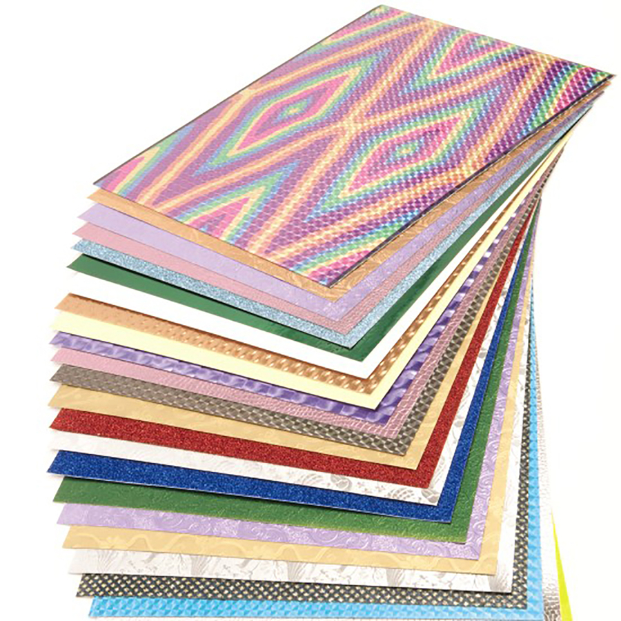 Bumper Metallic Assorted Textured Card 30pk  hi-res