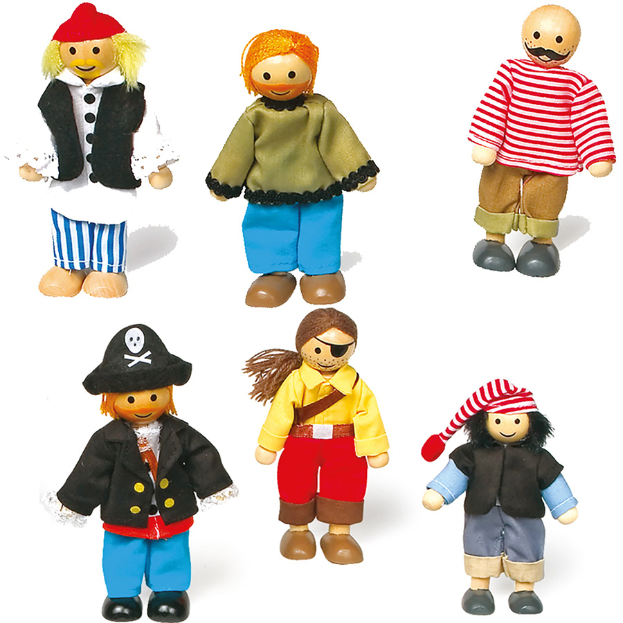 Small World Pirate Dolls 6pcs  hi-res
