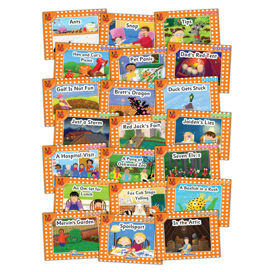 Jolly Phonics Orange Readers Complete Set  hi-res